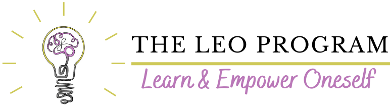 LEO Program Logo  Life Ecology Organization, Unlock your brain. 
            Unleash your potential. Brought to you by Wood County Human Services and CW Solutions