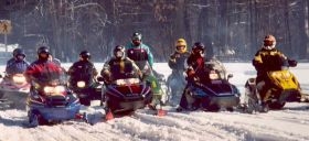 Snowmobilers in Wood County