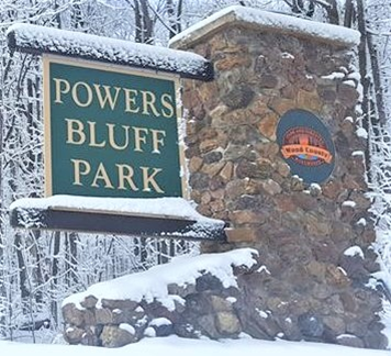 Powers Bluff Sign
